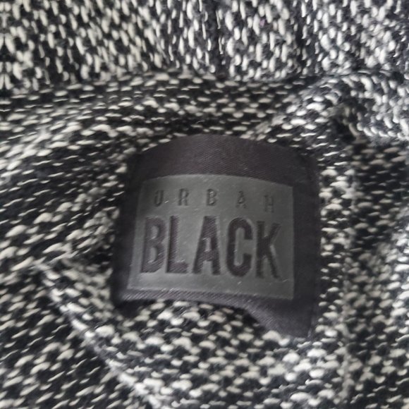 Black Heathered Open Cardigan Shawl Collar Pockets Comfy Cozy Casual Cottagecore - Picture 7 of 8